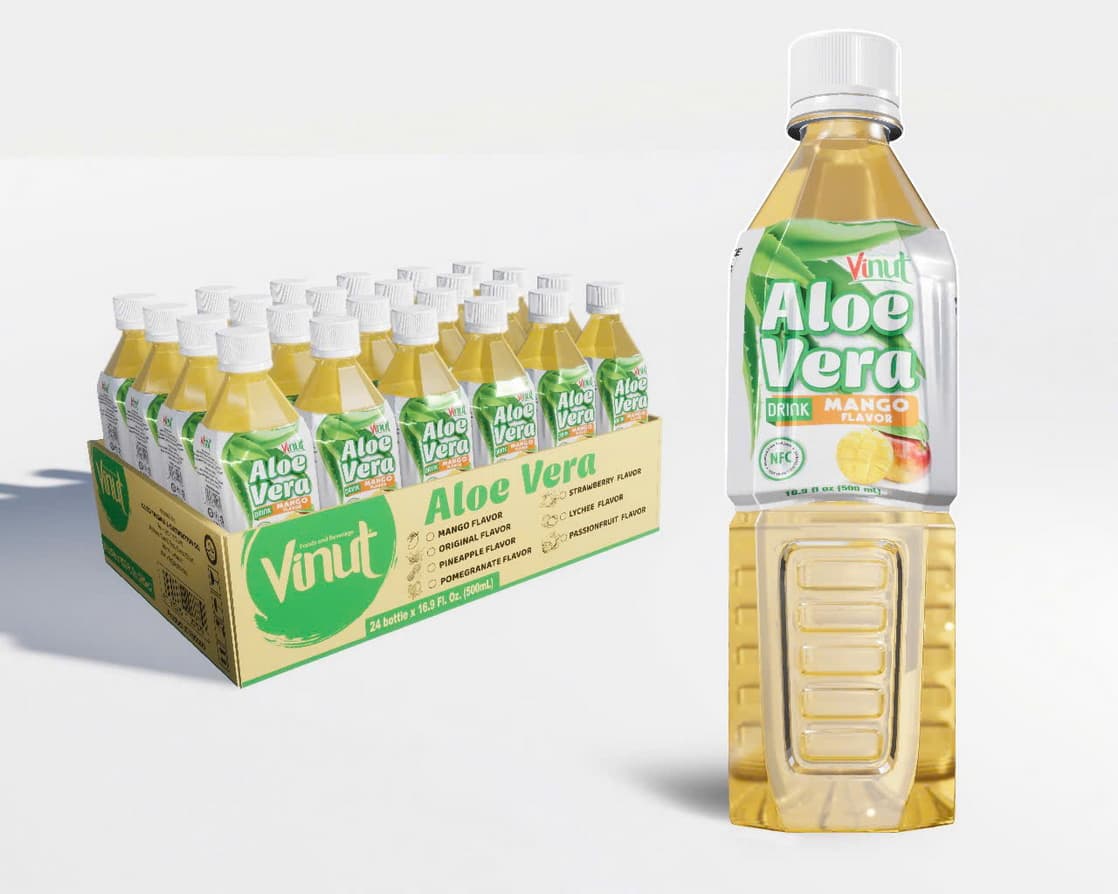 500ml VINUT Aloe Vera drink with Mango flavor