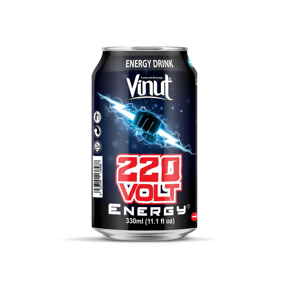 VINUT 220 Volt Energy Drink, 330 mL Dose
