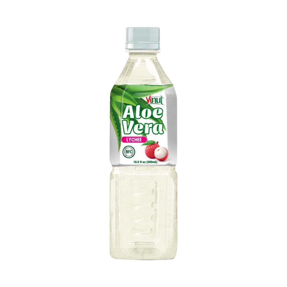 VINUT Boisson à l'Aloe Vera Saveur Litchi Sans Concentré (NFC) 500 ml