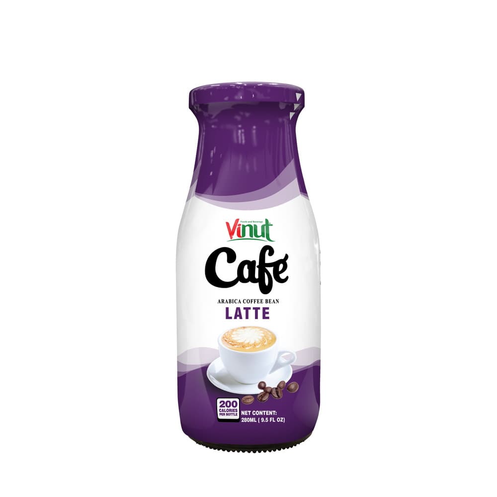 VINUT Café Latte au Café Arabica, Bouteille 9.5 fl oz 280 mL